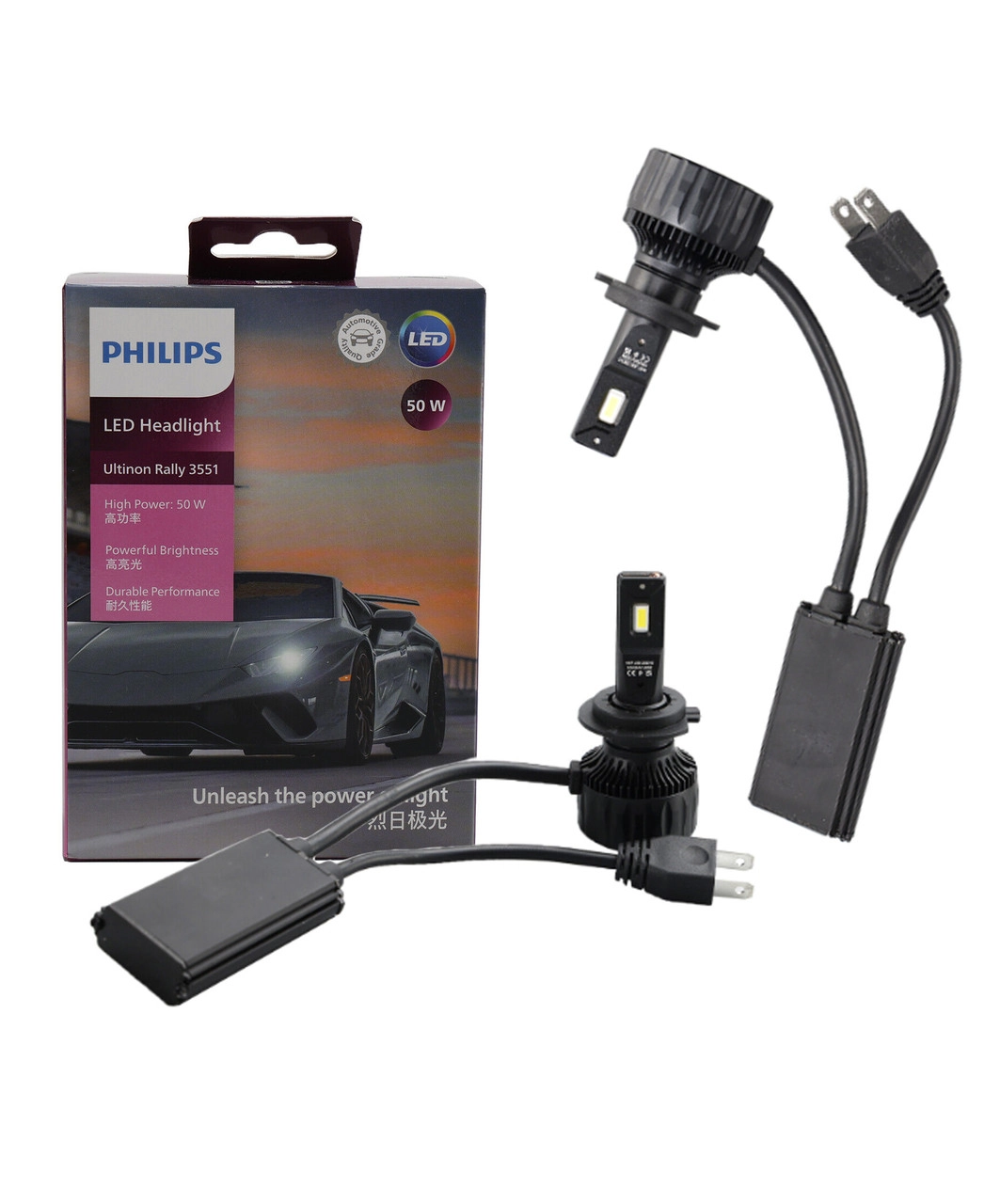 4896257518_avtomobilni-svitlodiodni-lampi Автомобільні світлодіодні лампи з цоколем H7 PHILIPS H7 LED 11972U3551X2 50W 12-24V - Зображення 1