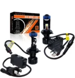 Комплект світлодіодних лінз з активним охолодженням P5 BI-LED H4 mini 5000K 12-24V
