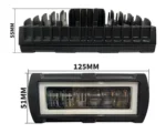 Світлодіодна додаткова фара чотирирежимна Led ближнє світло 6 лінз 12-80V 40W метал Білий Жовтий 125мм - Зображення 5