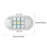 Світлодіодний ліхтар, що попереджає стробоскоп, бездротова лампа для велосипедів і мотоциклів RGB на магніті - Зображення 4