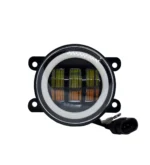 Двокольорові протитуманні фари 3 лінзи з ангельськими вічками 90мм Габарит Поворот 3,5 дюйма Білий Жовтий - Зображення 4