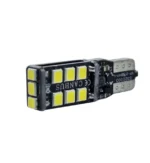 Світлодіодна лампа Т10 (W5W) 15 SMD 3535 з обманкою і драйвером 12V Білий - Зображення 3