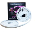Світлодіодна стрічка 12V RGB у комплекті з пультом та блоком живлення 220V 24W 5 метрів Неонова вологозахисна - Зображення 3