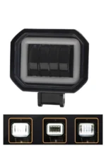 Світлодіодна протитуманна балка додаткова фара Led з ДХО 4 лінзи 40W 6000K - Зображення 2