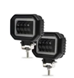 Світлодіодна протитуманна балка додаткова фара Led з ДХО 4 лінзи 40W 6000K - Зображення 4