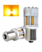 Світлодіодна лампа з цоколем 1156 BA15s P21W 24 SMD 2020 10-30V 24W 2800 Lm з обманкою Жовте світло