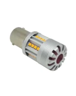 Світлодіодна лампа з цоколем 1156 BA15s P21W 24 SMD 2020 10-30V 24W 2800 Lm з обманкою Жовте світло - Зображення 2