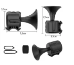 Электронный клаксон на велосипед, сигнал, звонок EH-2 120dB от батарейки CR2032 Черный - Зображення 3