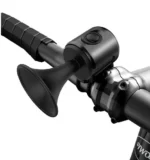 Электронный клаксон на велосипед, сигнал, звонок EH-2 120dB от батарейки CR2032 Черный - Зображення 2