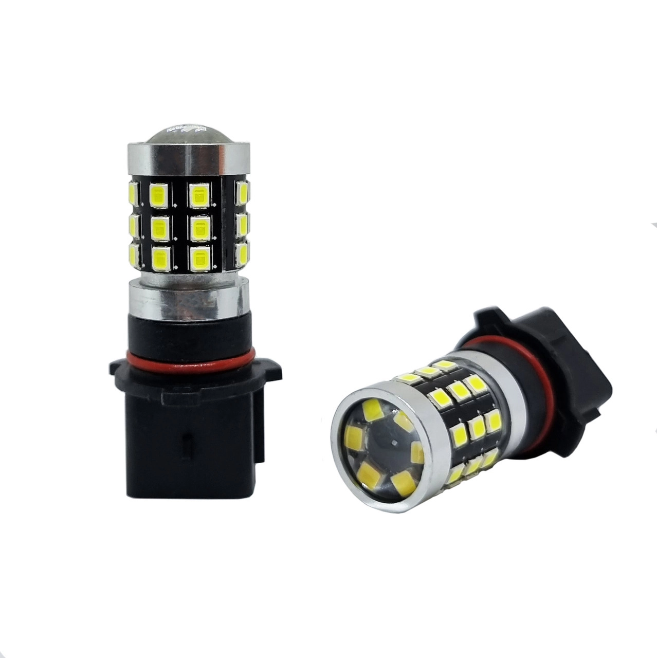 5103487344_svitlodiodnij-lampa-z Світлодіодний лампа з цоколем P13W 54SMD 3014 12V Біла з драйвером - Зображення 1