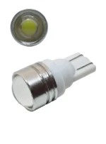 Світлодіодна лампа Т10 1SMD COB W5W 1.5W 12V з лінзою Біла
