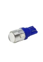 Светодиодная лампа Т10 (W5W) 6SMD 5630 с линзой 12V Синя - Зображення 4