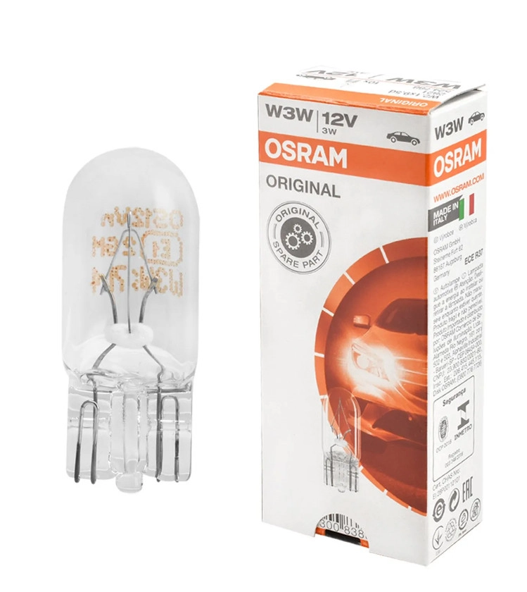 5152170590_lampa-osram-w3w Лампа Osram W3W Original 2821 картон 3W 12V - Зображення 1