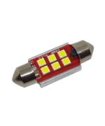 Світлодіодна лампа C5W Festoon 6SMD 3030 12 V 36 мм з обманкою - Зображення 5