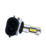 Світлодіодна лампа з цоколем H27 881 30SMD 4014 12V з лінзою, обманкою та драйвером Біла - Зображення 5