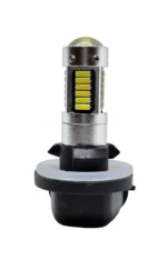 Світлодіодна лампа з цоколем H27 881 30SMD 4014 12V з лінзою, обманкою та драйвером Біла - Зображення 2