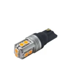 Світлодіодна лампа Т10 W5W 10SMD 3030 з обманкою та драйвером 12V Жовта - Зображення 2