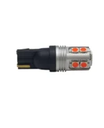 Світлодіодна лампа Т10 W5W 10SMD 3030 з обманкою та драйвером 12V Червона - Зображення 3