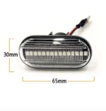 Світлодіодний динамічний бічний маркер Покажчик повороту 15 SMD для Nissan, Renault, Opel - Зображення 3