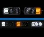 Светодиодные подфарники Led 2 линзы с ДХВ и поворотом 100W Нива, Лада 4x4, ВАЗ 2121 Металл - Зображення 5