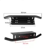 Кронштейн для кріплення додаткових фар, Led балок над номерним знаком для додаткового світла Чорний - Зображення 6