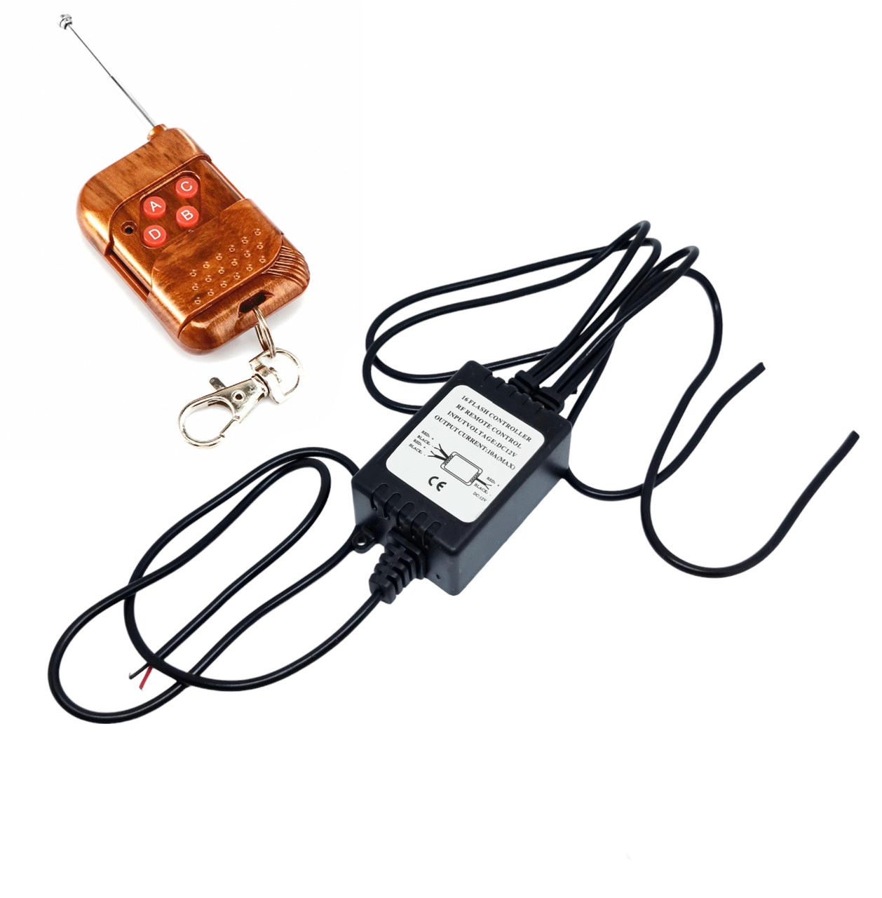 5349154080_stroboskop-kontroler-chotiri Стробоскоп контролер чотири виходи з пультом ДУ - Зображення 1