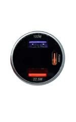 Автомобільний зарядний пристрій QOOVI 2 USB + Type-C (USB-C) 80W Швидка зарядка - Зображення 5