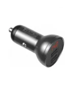 Автомобільний зарядний пристрій Baseus Digital Display Dual USB 4.8A 24W Сірий - Зображення 5