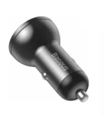 Автомобільний зарядний пристрій Baseus Digital Display Dual USB 4.8A 24W Сірий - Зображення 3