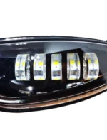 Світлодіодна балка Led протитуманна фара. Діодні ПТФ 5 лінз 50W Daewoo Lanos. Преміум - Зображення 7