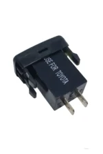 Зарядний пристрій кнопка Toyota з вольтметром та 2 USB 3.4A 12В-24В Зелений - Швидка зарядка - Зображення 2
