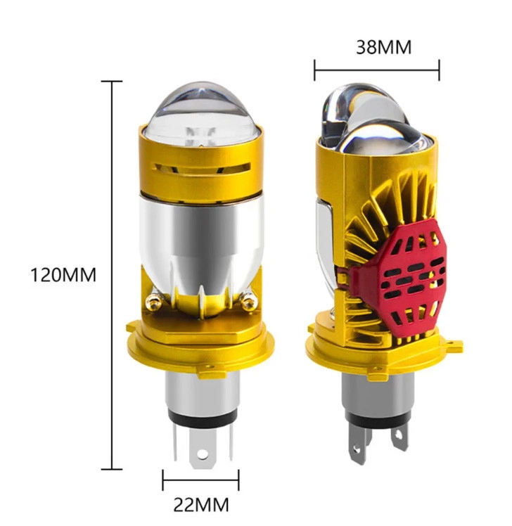 5379388319_komplekt-svitlodiodnih-linz Комплект світлодіодних лінз H4 3570 led csp Chip 12-24V 6000K 14000Lm 110W - Зображення 1