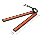 Денні ходові вогні 17см ДХВ Червоні корпус МЕТАЛ (комплект 2шт) - Зображення 3