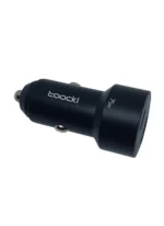 Автомобільний зарядний пристрій TOOCKI USB+Type-C (USB-C) 75W Mini Чорна 29*62м - Зображення 2
