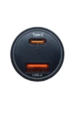 Автомобільний зарядний пристрій TOOCKI USB+Type-C (USB-C) 75W Mini Чорна 29*62м - Зображення 4