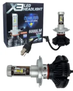 Автомобільні світлодіодні лампи з цоколем H4, модель X3 Преміум'якість
