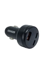 Автомобільний зарядний пристрій із швидкою зарядкою Essager Car Charger USB А + 2Type-C 105W Метал - Зображення 2