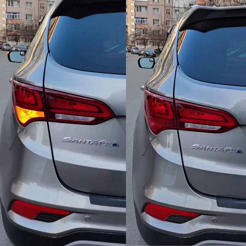 5440808468_zhovti-povoroti-v Жовті повороти в червоному ліхтарі Hyundai 1156 BA15s P21W 80W CREE Жовта canbus для сертифікації - Зображення 1