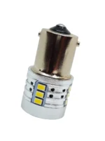Светодиодная лампа с цоколем 1156 BA15s P21W 18 SMD 3020 з драйвером 12-24V 7W 900Lm 5000К Біле світло - Зображення 3