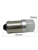 Світлодіодна лампа T4W BA9S 2SMD 2835 Біла 12-24V матова лінза Біполярна з драйвером - Зображення 2