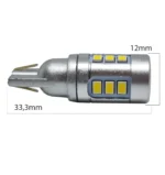 Світлодіодна лампа T15 13 SMD 3020 canbus 12-24V 6000K з обманкою Біле світло - Зображення 5