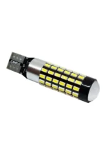 Світлодіодна лампа Т10 (W5W) 78 SMD 3014 з обманкою, драйвером і лінзою 12V Білий ПРЕМІУМ - Зображення 2