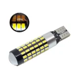 Світлодіодна лампа Т10 (W5W) 78 SMD 3014 з обманкою, драйвером і лінзою 12V Білий ПРЕМІУМ