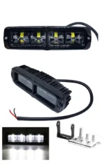 Світлодіодна балка комбінована додаткова фара 4 лінзи 15,3 см МЕТАЛ Біла