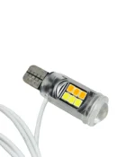 Комплект двокольорових світлодіодних ламп LED Т10 W5W 16 SMD 3528 12V Біле/Жовте світло - Зображення 2
