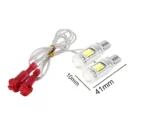 Комплект двокольорових світлодіодних ламп LED Т10 W5W 16 SMD 3528 12V Біле/Жовте світло - Зображення 5