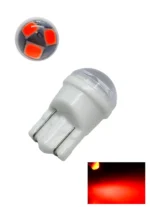 Світлодіодна лампа Т10 W5W 3SMD 283512V Червона керамічна