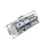 Світлодіодна лампа Т10 (W5W) 1SMD 3535 Osram лінзою 12V Білий - Зображення 2