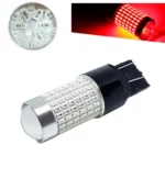 Світлодіодна лампа 7440 T20 W21W W3x16d 144SMD 3014 12V з драйвером Червона