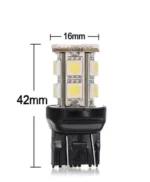 Світлодіодна лампа 7440 T20 W21W W3x16d 13 SMD 5050 12V Біле світло - Зображення 3